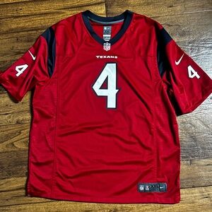 NFL ~ Houston Texans ~ #4 Watson ~ Men’s XX-Large ~ Red W/White Jersey Shirt